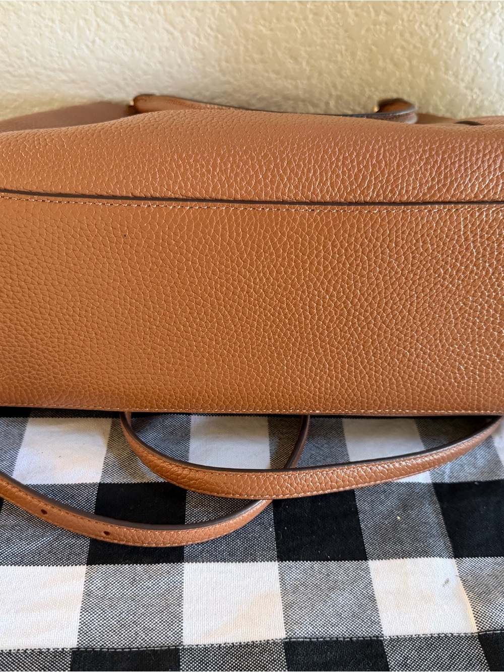 kate spade Brown Pebbled Leather Satchel with Detachable Strap - Picture 2 of 9